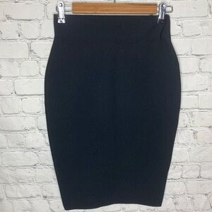 Shinestar bandage ribbed structured pencil skirt